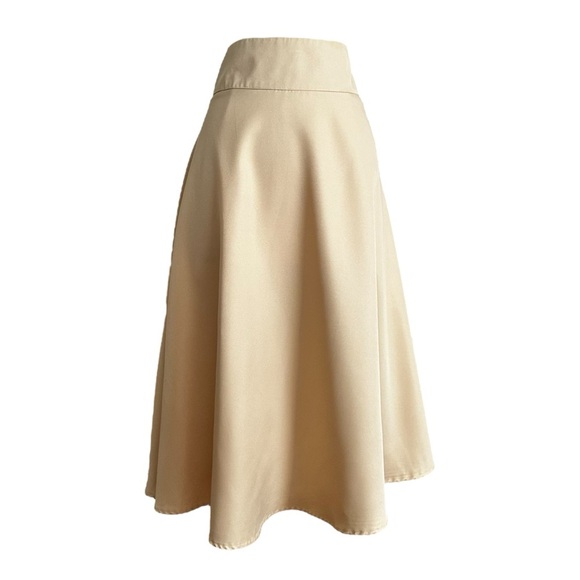 UNIQUE VINTAGE Retro 1950s Butter Yellow Full Skirt Rockabilly Pastel Pockets 2X - Picture 1 of 10